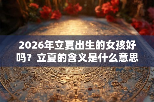 2026年立夏出生的女孩好吗？立夏的含义是什么意思？