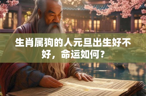 生肖属狗的人元旦出生好不好，命运如何？