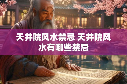 天井院风水禁忌 天井院风水有哪些禁忌