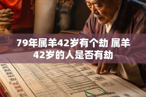 79年属羊42岁有个劫 属羊42岁的人是否有劫 79年属羊42岁有个劫 属羊42岁的人是否有劫
