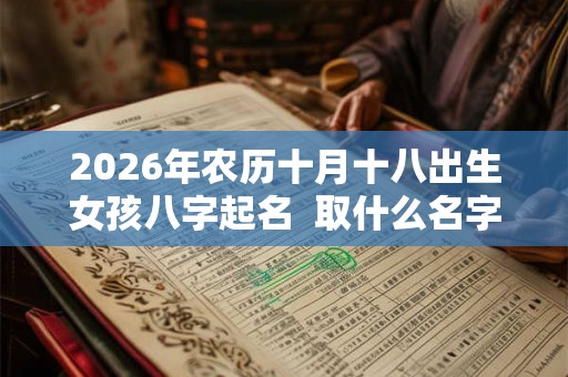 2026年农历十月十八出生女孩八字起名  取什么名字最好听吉利