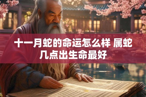 十一月蛇的命运怎么样 属蛇几点出生命最好