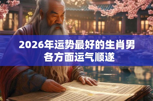 2026年运势最好的生肖男 各方面运气顺遂 2026年运势最好的生肖男 各方面运气顺遂