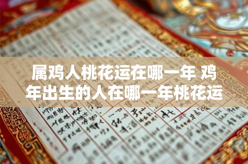 属鸡人桃花运在哪一年 鸡年出生的人在哪一年桃花运最旺