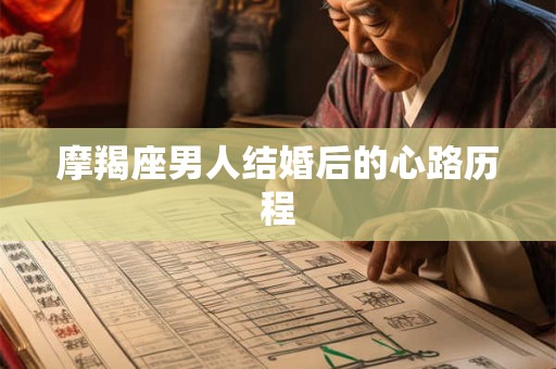 摩羯座男人结婚后的心路历程