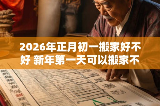 2026年正月初一搬家好不好 新年第一天可以搬家不