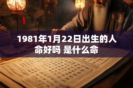 1981年1月22日出生的人命好吗 是什么命