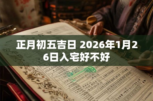 正月初五吉日 2026年1月26日入宅好不好
