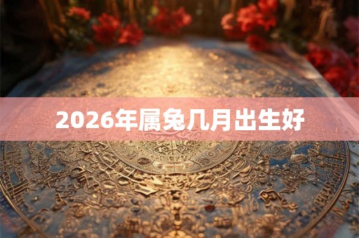2026年属兔几月出生好