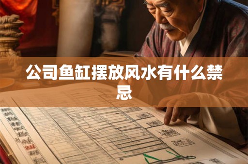 公司鱼缸摆放风水有什么禁忌