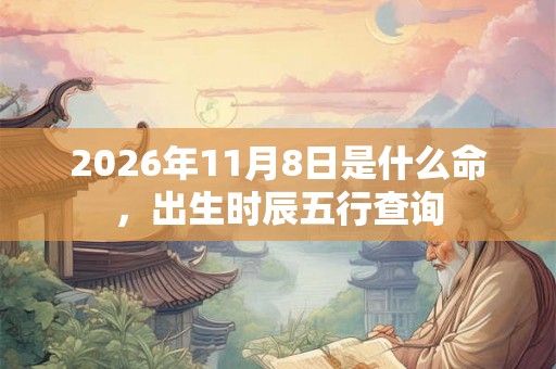 2026年11月8日是什么命,出生时辰五行查询 2026年11月8日是什么命,出生时辰五行查询