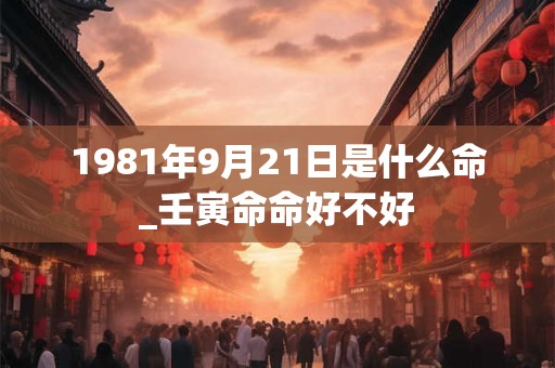 1981年9月21日是什么命_壬寅命命好不好
