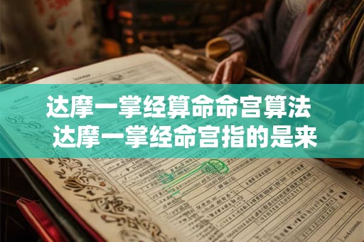 达摩一掌经算命命宫算法  达摩一掌经命宫指的是来世吗