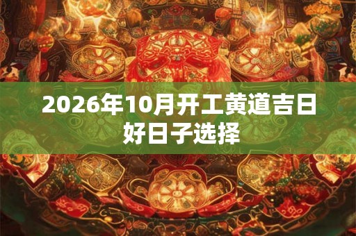 2026年10月开工黄道吉日 好日子选择