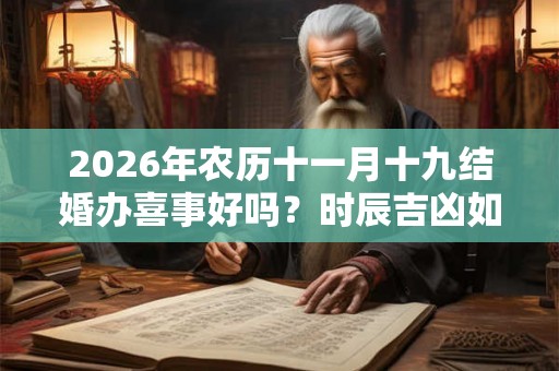 2026年农历十一月十九结婚办喜事好吗？时辰吉凶如何？