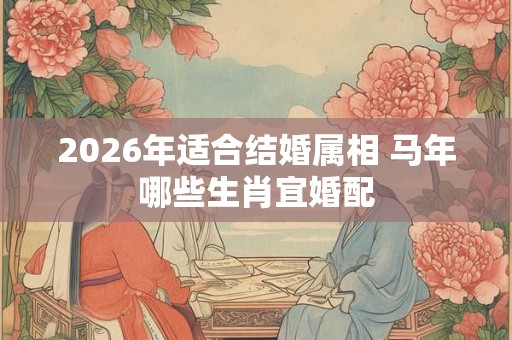 2026年适合结婚属相 马年哪些生肖宜婚配