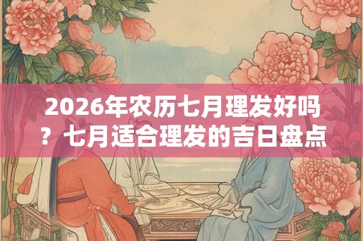 2026年农历七月理发好吗？七月适合理发的吉日盘点