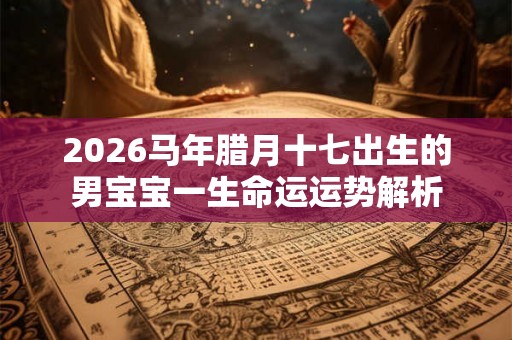 2026马年腊月十七出生的男宝宝一生命运运势解析