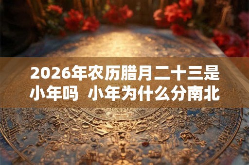 2026年农历腊月二十三是小年吗  小年为什么分南北