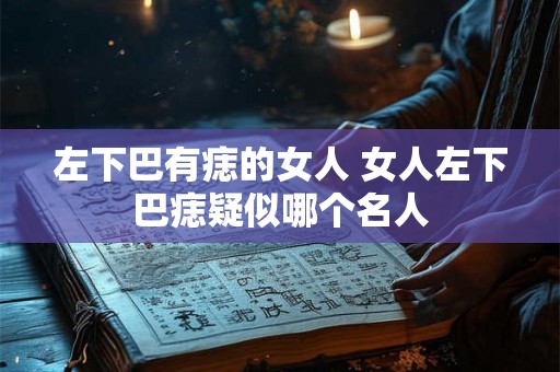 左下巴有痣的女人 女人左下巴痣疑似哪个名人 左下巴有痣的女人 女人左下巴痣疑似哪个名人