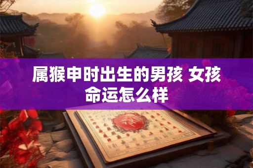 属猴申时出生的男孩 女孩命运怎么样