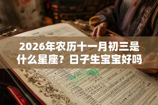 2026年农历十一月初三是什么星座？日子生宝宝好吗？