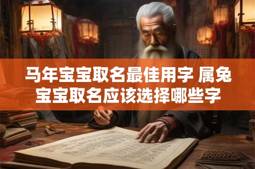 马年宝宝取名最佳用字 属兔宝宝取名应该选择哪些字