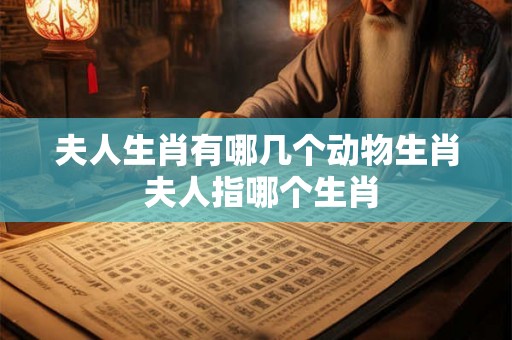 夫人生肖有哪几个动物生肖 夫人指哪个生肖 夫人生肖有哪几个动物生肖 夫人指哪个生肖