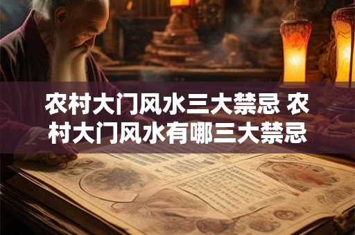 农村大门风水三大禁忌 农村大门风水有哪三大禁忌