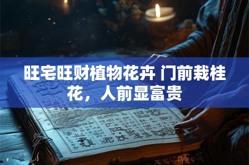 旺宅旺财植物花卉 门前栽桂花，人前显富贵