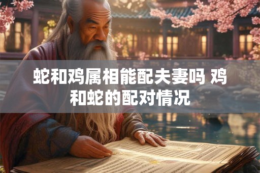 蛇和鸡属相能配夫妻吗 鸡和蛇的配对情况