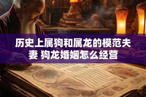 历史上属狗和属龙的模范夫妻 狗龙婚姻怎么经营 历史上属狗和属龙的模范夫妻 狗龙婚姻怎么经营