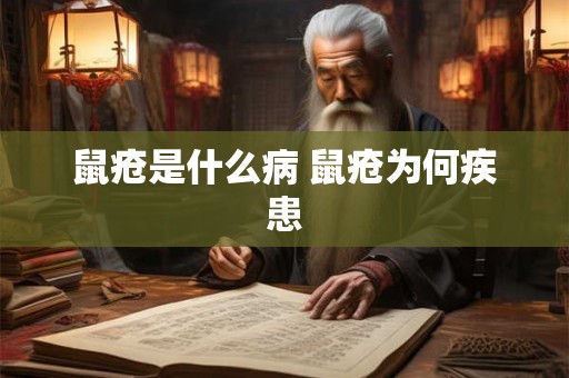 鼠疮是什么病 鼠疮为何疾患