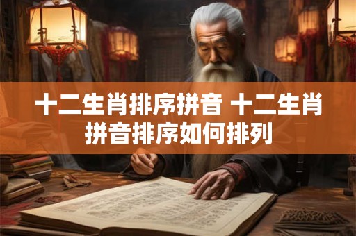 十二生肖排序拼音 十二生肖拼音排序如何排列