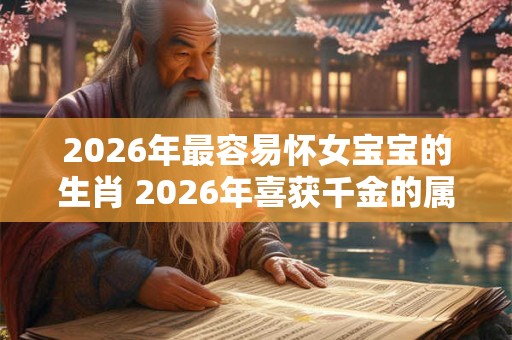 2026年最容易怀女宝宝的生肖 2026年喜获千金的属相 2026年最容易怀女宝宝的生肖 2026年喜获千金的属相
