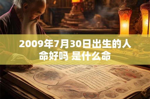 2009年7月30日出生的人命好吗 是什么命