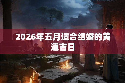 2026年五月适合结婚的黄道吉日