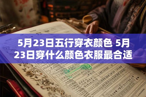 5月23日五行穿衣颜色 5月23日穿什么颜色衣服最合适