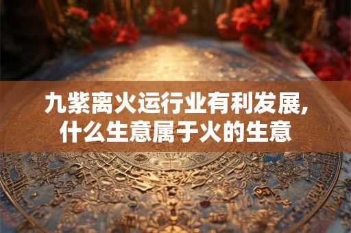 九紫离火运行业有利发展,什么生意属于火的生意