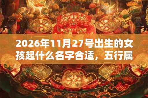 2026年11月27号出生的女孩起什么名字合适，五行属什么
