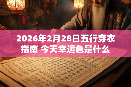 2026年2月28日五行穿衣指南 今天幸运色是什么 2026年2月28日五行穿衣指南 今天幸运色是什么