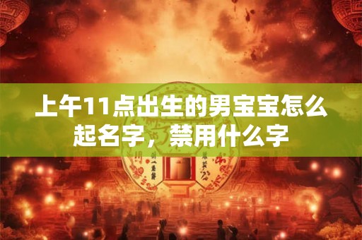 上午11点出生的男宝宝怎么起名字，禁用什么字