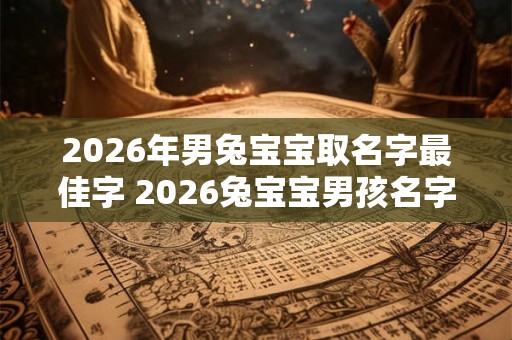 2026年男兔宝宝取名字最佳字 2026兔宝宝男孩名字推荐