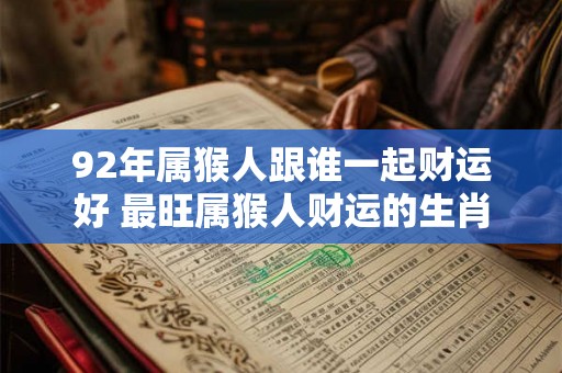 92年属猴人跟谁一起财运好 最旺属猴人财运的生肖