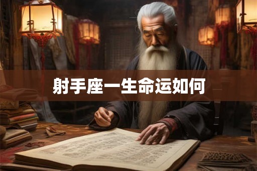 射手座一生命运如何