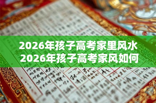 2026年孩子高考家里风水 2026年孩子高考家风如何 2026年孩子高考家里风水 2026年孩子高考家风如何