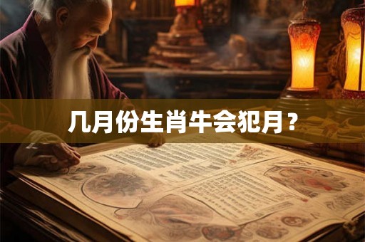 几月份生肖牛会犯月？