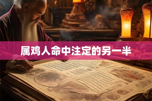 属鸡人命中注定的另一半