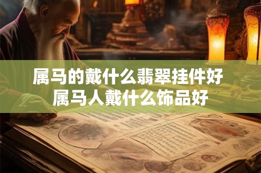 属马的戴什么翡翠挂件好 属马人戴什么饰品好 属马的戴什么翡翠挂件好 属马人戴什么饰品好