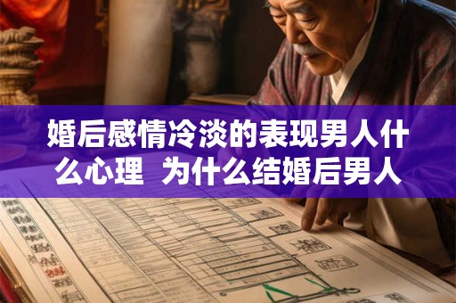 婚后感情冷淡的表现男人什么心理  为什么结婚后男人越来越冷淡